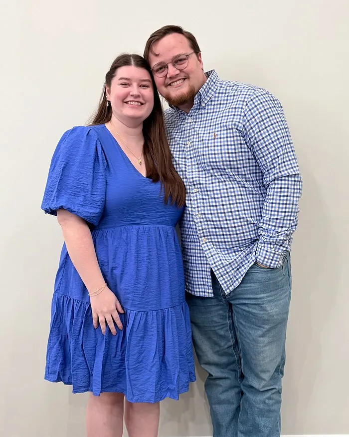 Cole Lindsey, Youth Pastor, with his wife Aubrey